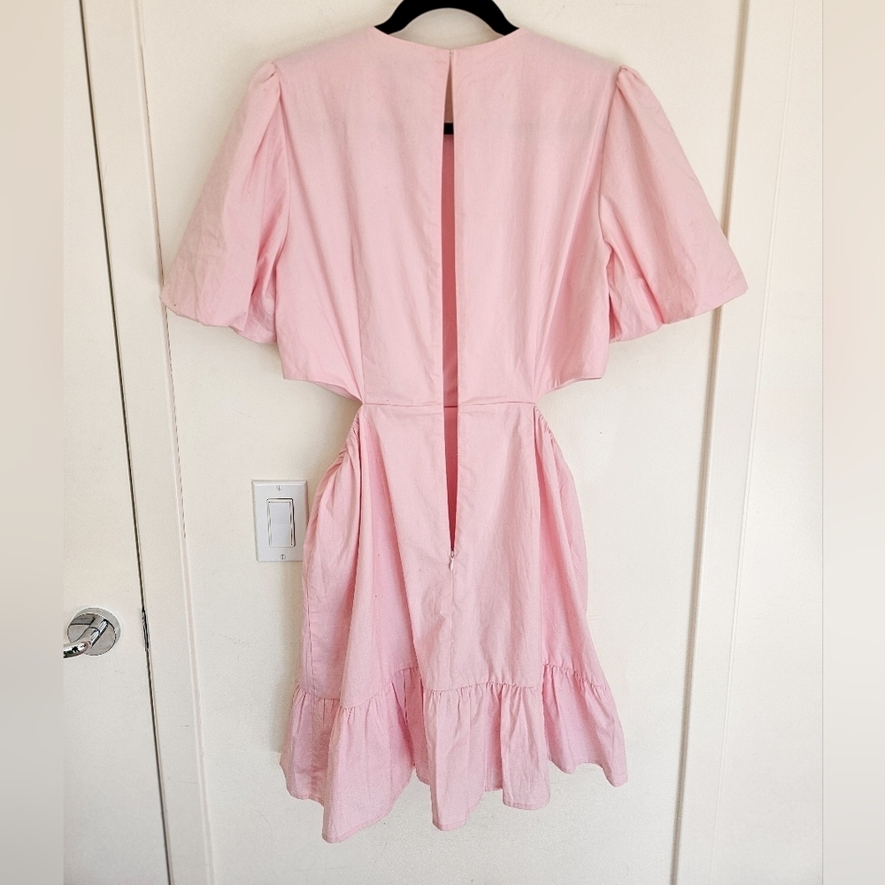 WAYF Puff Sleeve Side Cutout Minidress NWOT - Picture 11 of 16